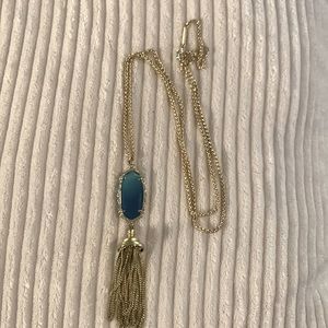 Kendra Scott Rayne necklace- blue and gold